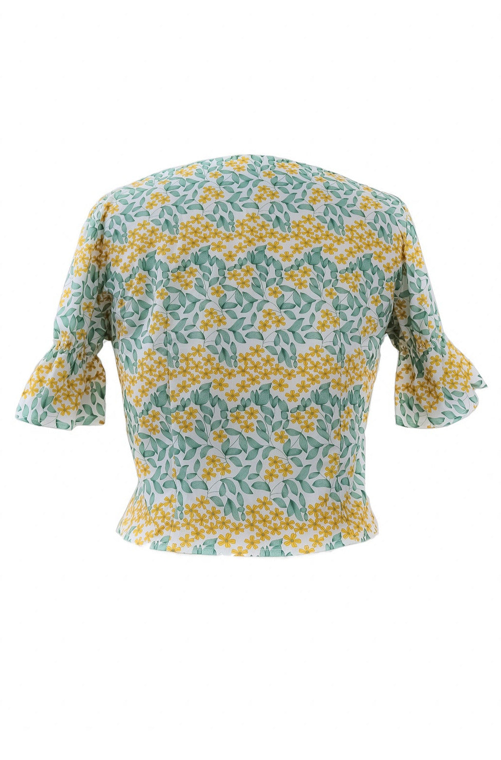 Vintage Charm Square Neck Blouse