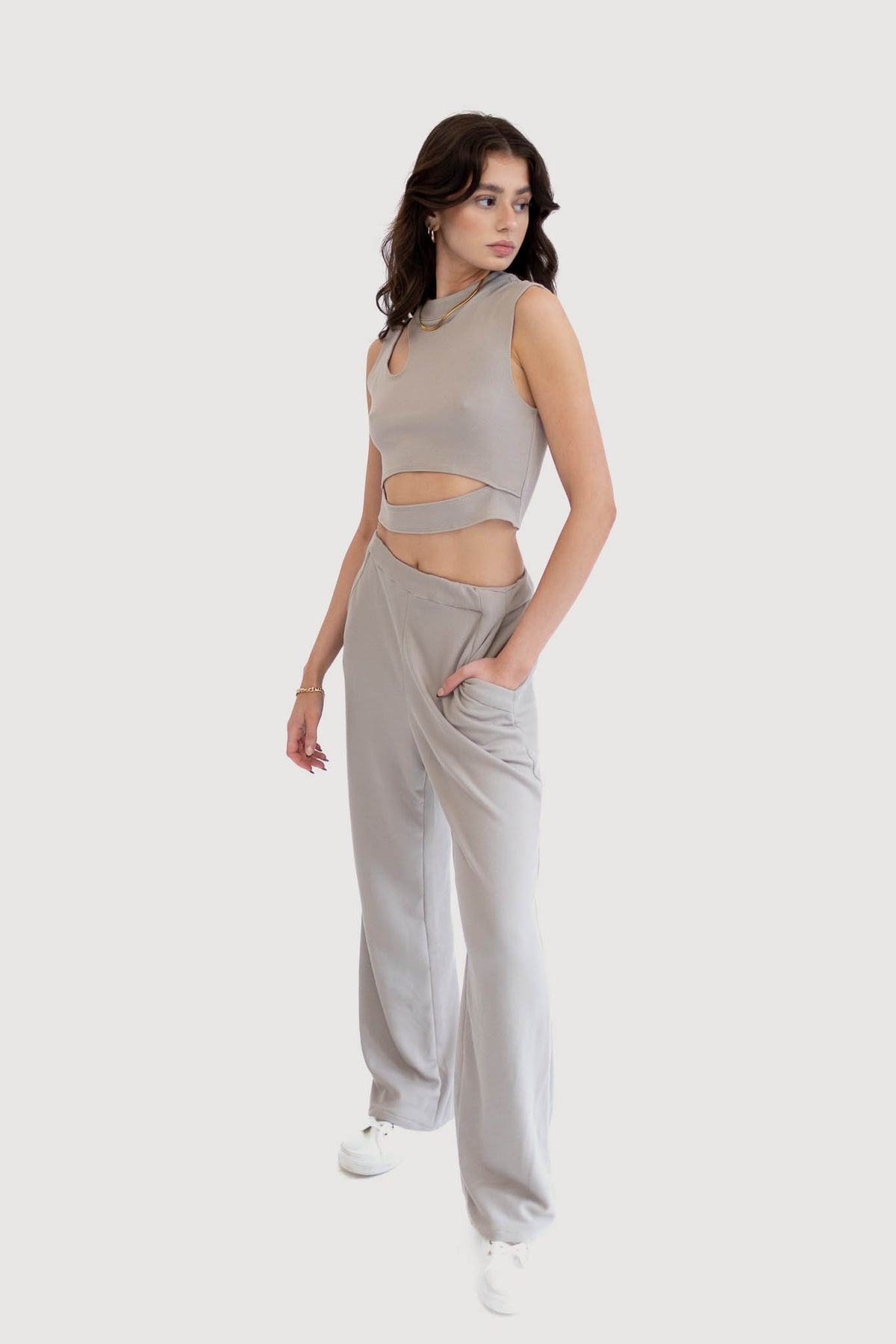 Sustainable Cut Out Knit Top