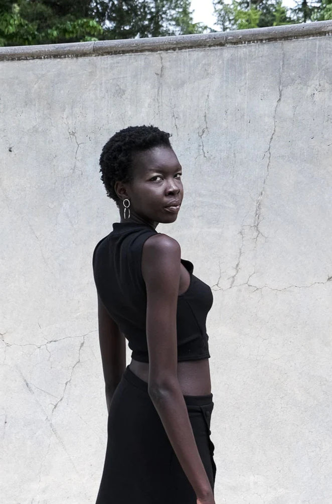 Sustainable Cut Out Knit Top