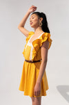 Ruffle Sleeves Skort - Dress with Lace Trims