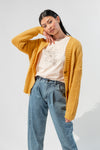 Cable Knit Button Oversized Cardigan