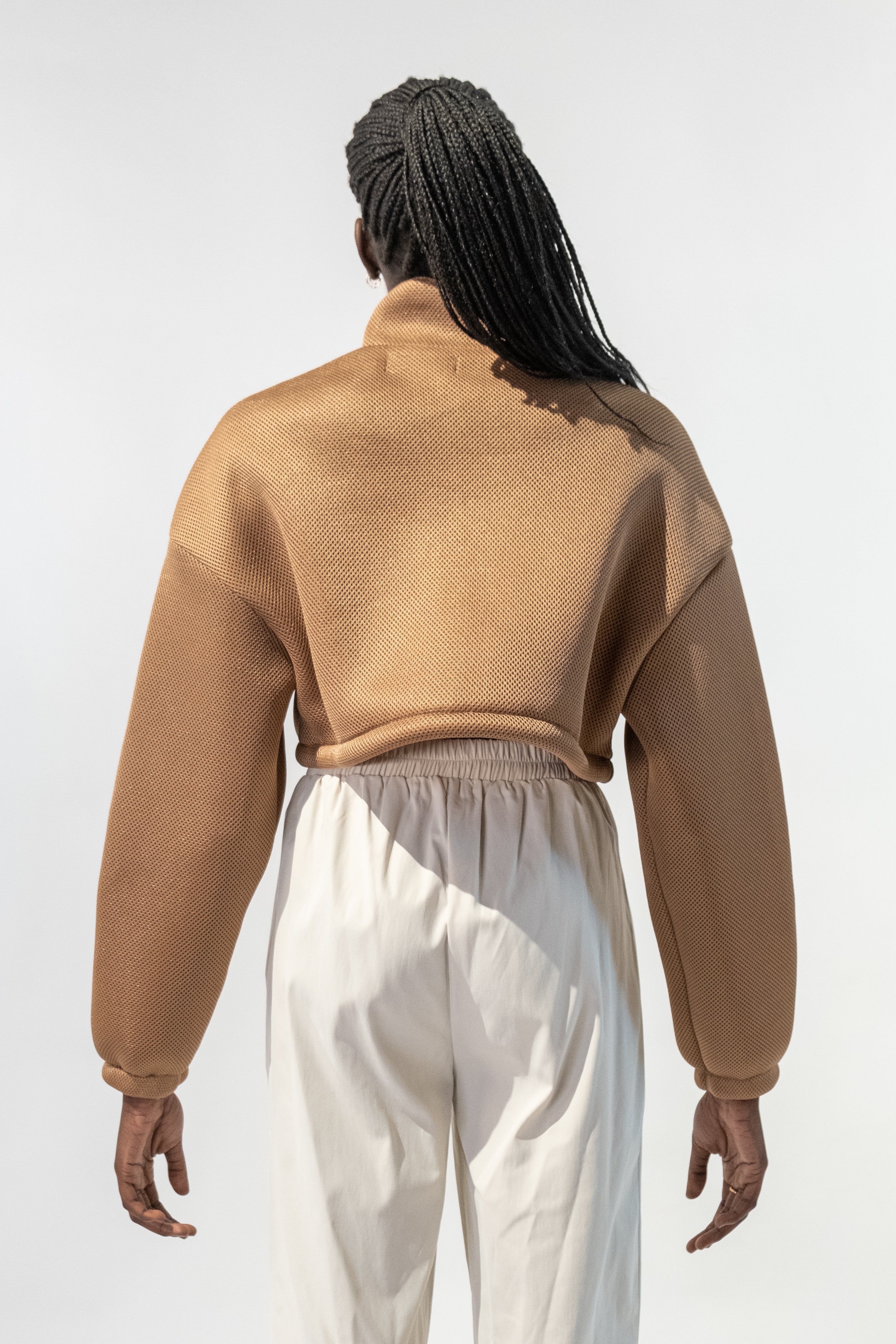 ジャケット・アウター BULKY SLEEVE CROPPED JACKET Amazon.com: Women Notched Lapel Wool Cropped Jacket Solid Color