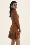 Pleated Sweater Dress