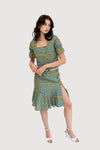 Lucia Flowy Floral Skirt with Ruffled Hem