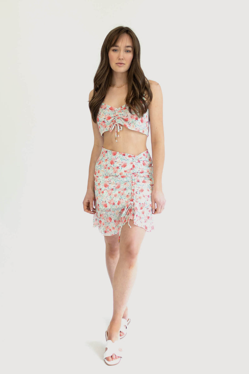 Flirty and Fun Sustainable Summer Matching Top and Skirt Set