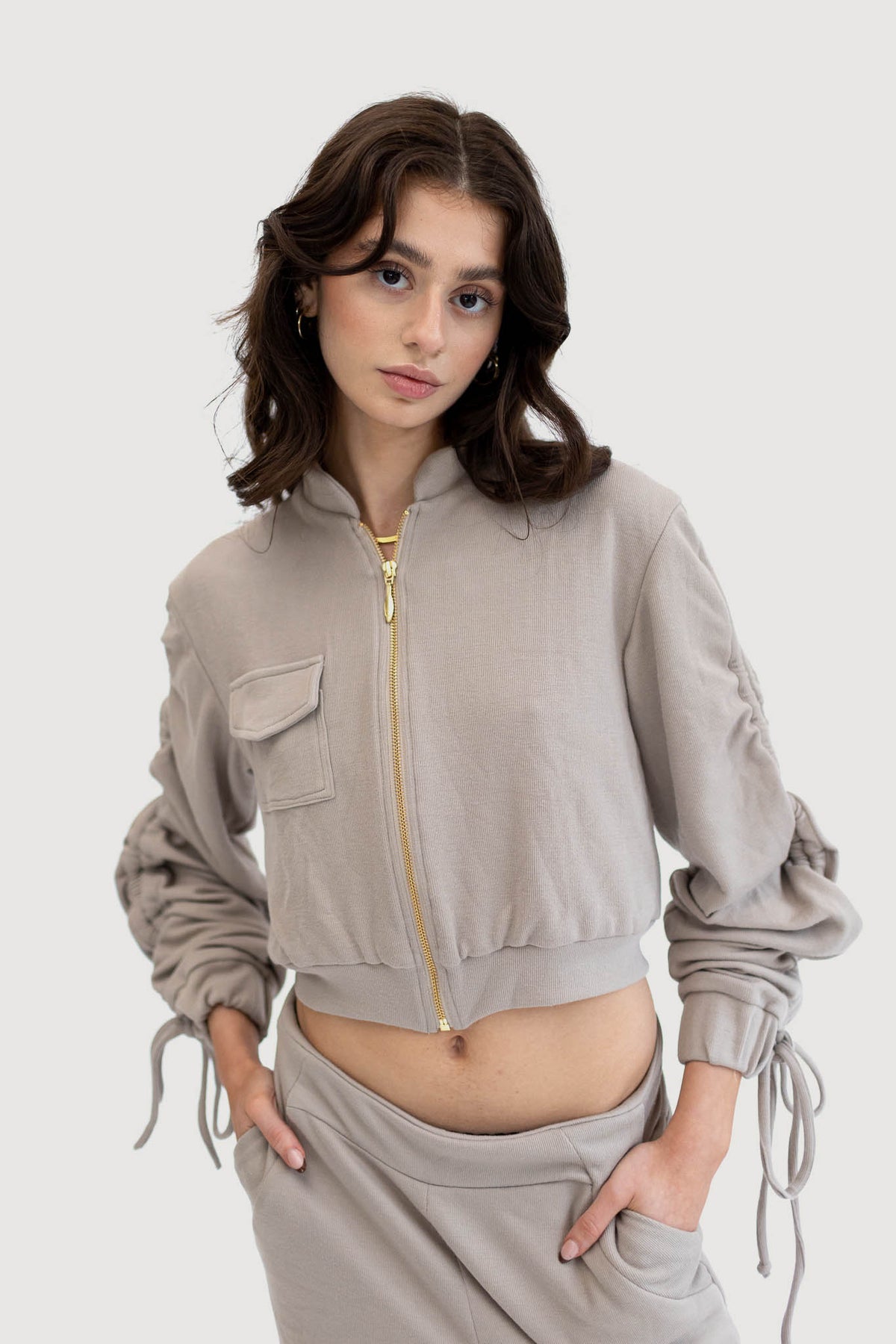 Sustainable Knit Oversized Jacket