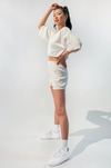 Long Bishop Sleeves Sweater and Shorts Set