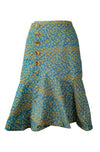 Lucia Flowy Floral Skirt with Ruffled Hem
