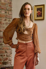 Sustainable Venetian Cut Out Top
